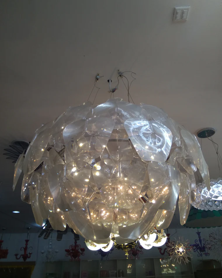 WOMO Mirrored Lucite Chandelier-WM2197 - Image 42