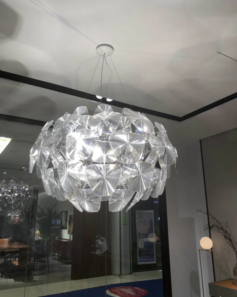 WOMO Mirrored Lucite Chandelier-WM2197 - Image 43