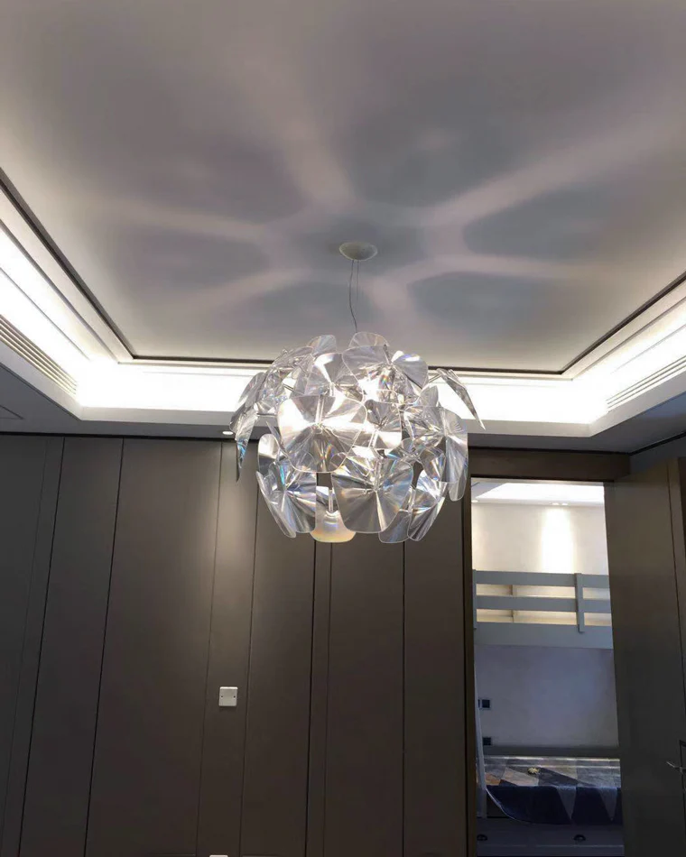 WOMO Mirrored Lucite Chandelier-WM2197 - Image 44