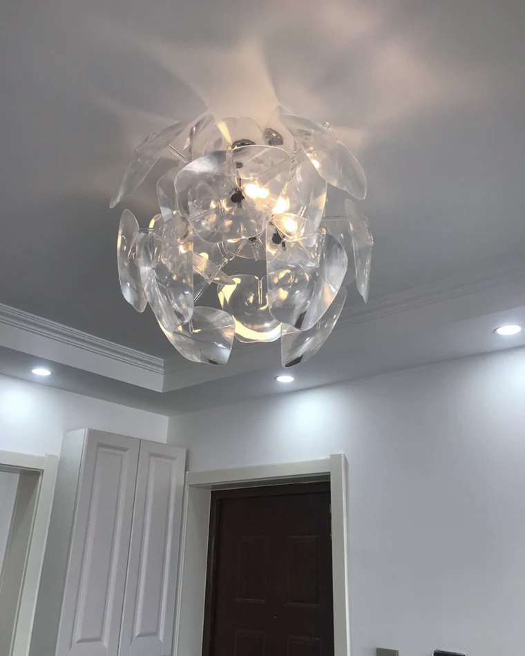 WOMO Mirrored Lucite Chandelier-WM2197 - Image 45