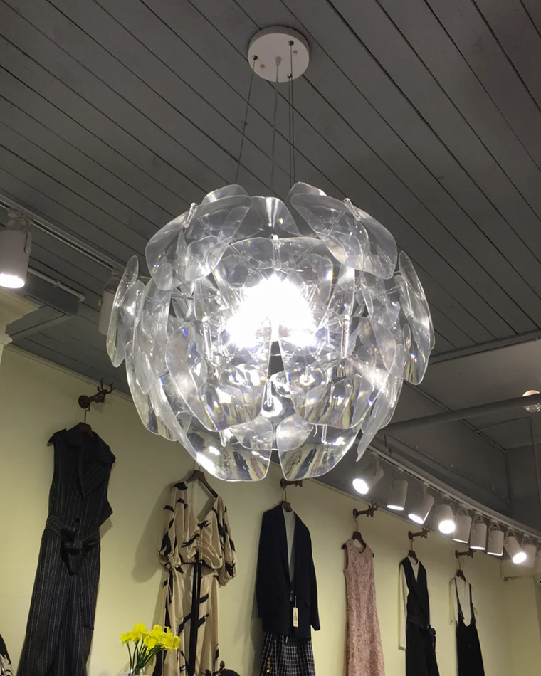 WOMO Mirrored Lucite Chandelier-WM2197 - Image 46