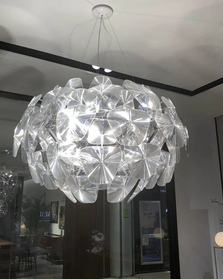 WOMO Mirrored Lucite Chandelier-WM2197 - Image 49