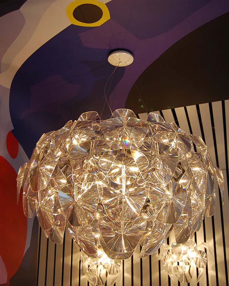 WOMO Mirrored Lucite Chandelier-WM2197 - Image 52