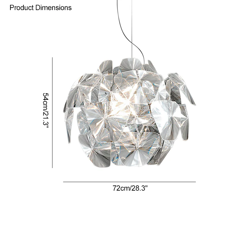 WOMO Mirrored Lucite Chandelier-WM2197 - Image 60