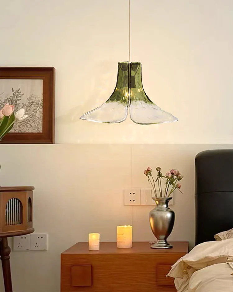 WOMO Ombre Flower Glass Pendant Light-WM3081 - Image 2