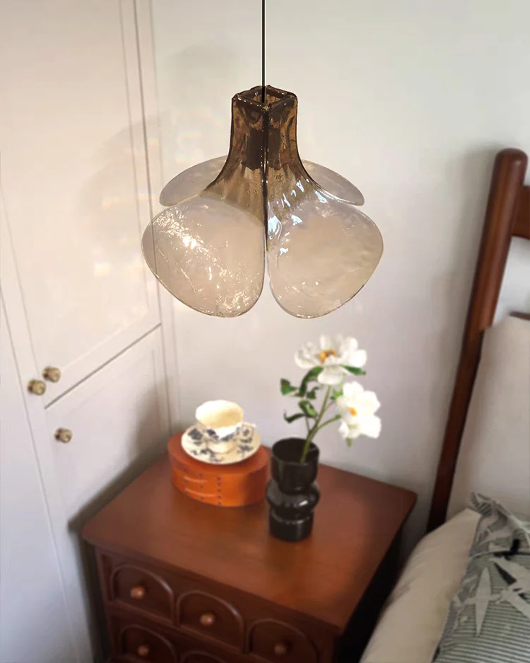 WOMO Ombre Flower Glass Pendant Light-WM3081 - Image 3