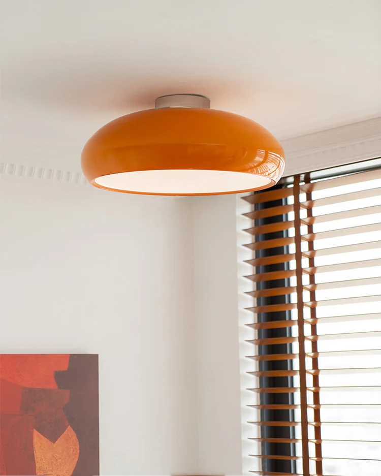 WOMO Orange Dome Ceiling Light-WM1219 - Image 5