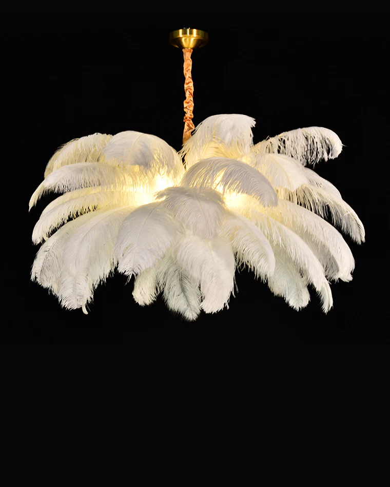 WOMO Palm Feather Chandelier-WM2216 - Image 4