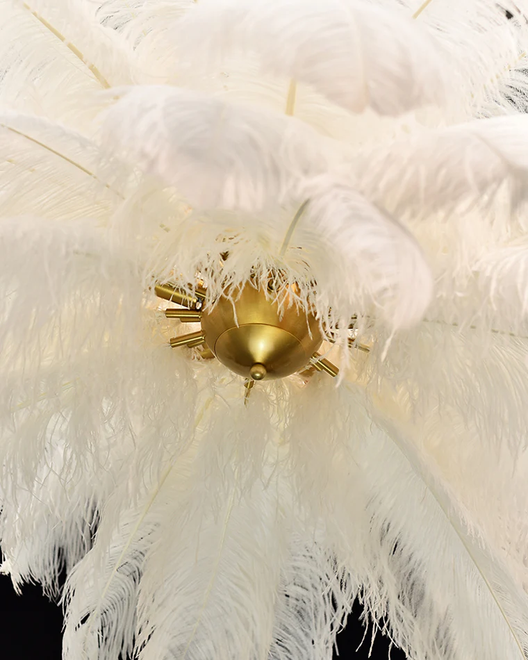 WOMO Palm Feather Chandelier-WM2216 - Image 8