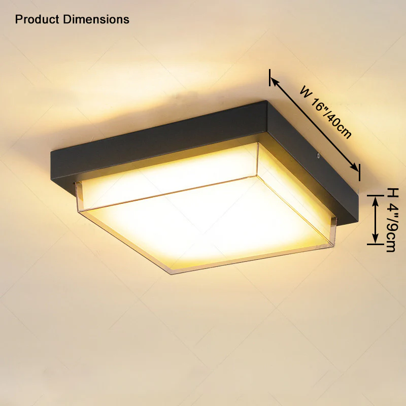 WOMO Square Outdoor Ceiling Light-WM9204 - Image 18