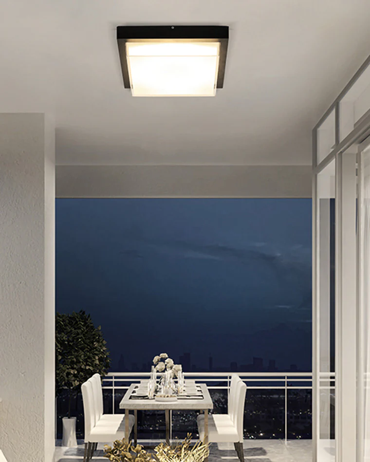 WOMO Square Outdoor Ceiling Light-WM9204 - Image 4