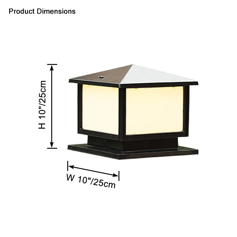 WOMO Outdoor Pillar Light-WM9216 - Image 12