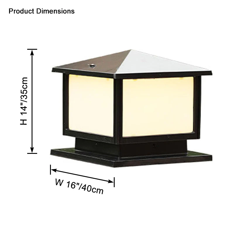 WOMO Outdoor Pillar Light-WM9216 - Image 16