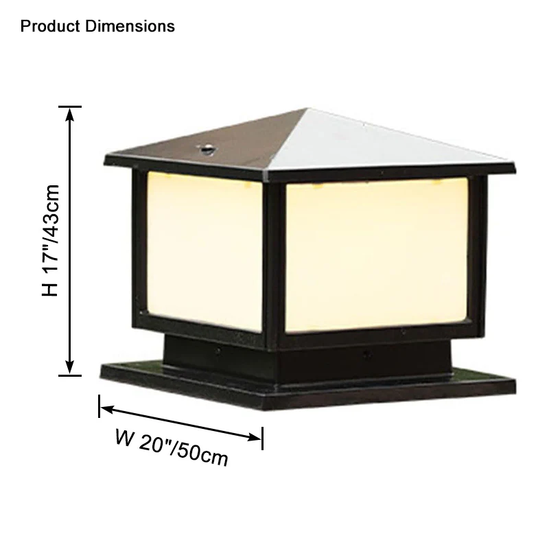 WOMO Outdoor Pillar Light-WM9216 - Image 18