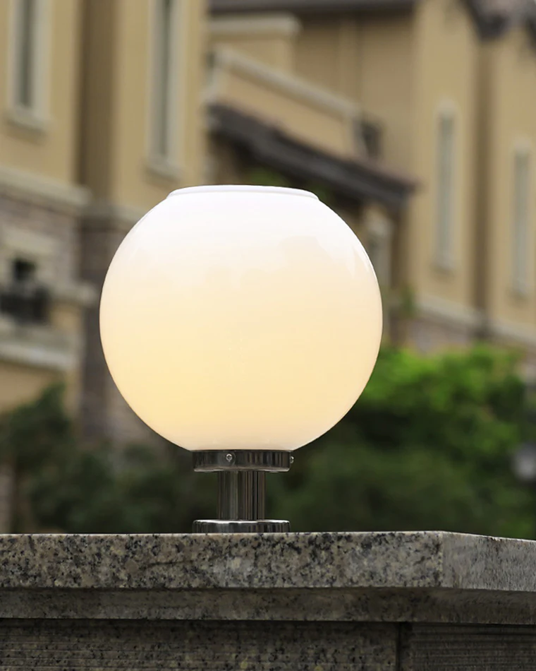 WOMO Globe Outdoor Pillar Light-WM9217 - Image 3