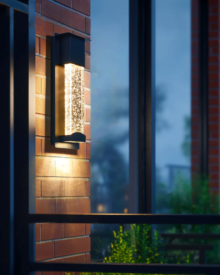 WOMO Outdoor Seeded Glass Wall Light-WM9024 - Image 12