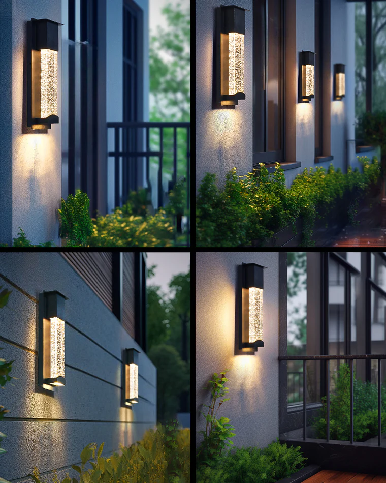WOMO Outdoor Seeded Glass Wall Light-WM9024 - Image 20