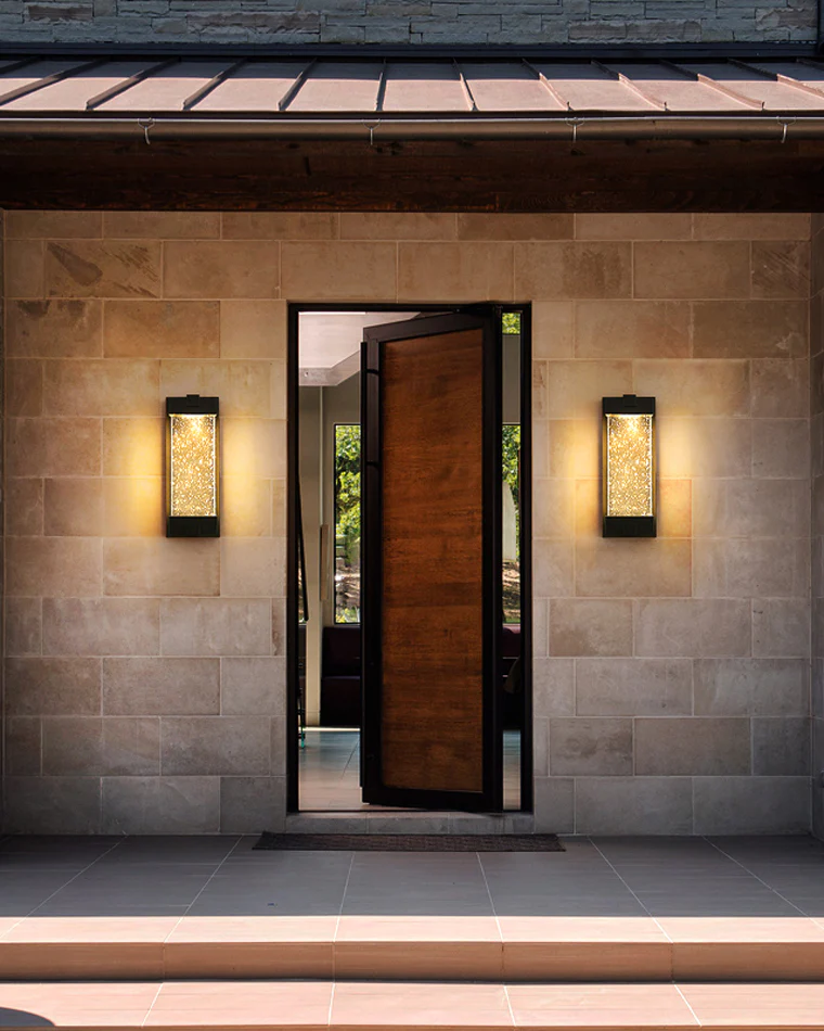 WOMO Outdoor Seeded Glass Wall Light-WM9024 - Image 4