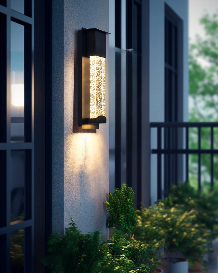 WOMO Outdoor Seeded Glass Wall Light-WM9024 - Image 8