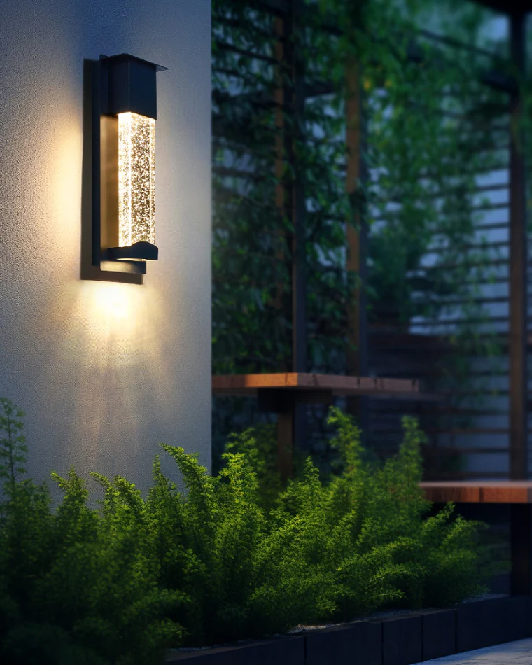 WOMO Outdoor Seeded Glass Wall Light-WM9024 - Image 9