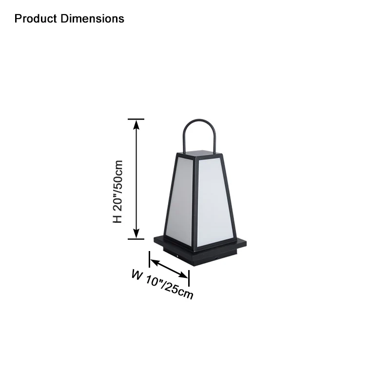 WOMO Outdoor Solar Hanging Lantern-WM9088 - Image 11
