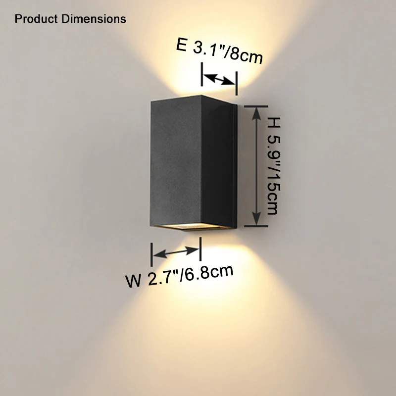 WOMO Outdoor Up Down Wall Light-WM9079 - Image 12