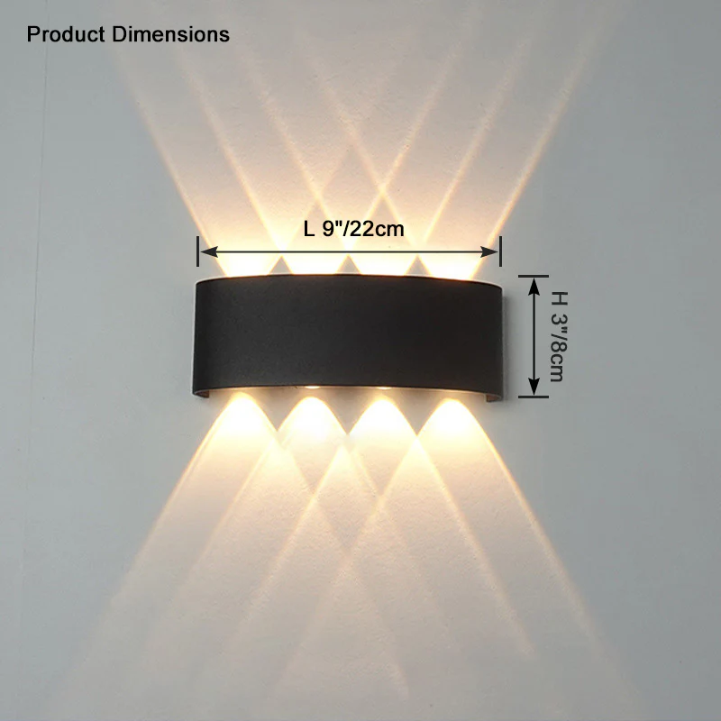 WOMO Outdoor Up Down Wall Light-WM9084 - Image 17