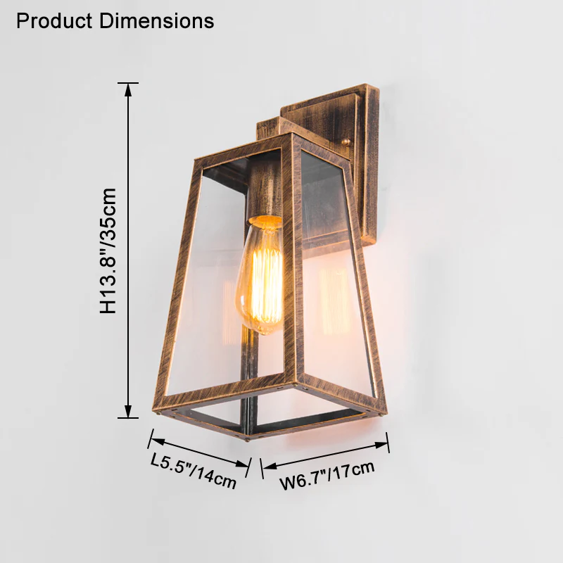 WOMO Outdoor Vintage Wall Sconce-WM9069 - Image 17