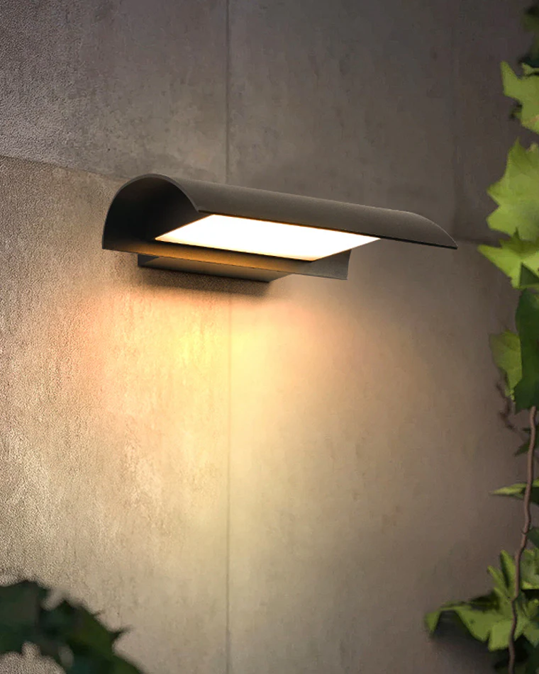 WOMO Curved Outdoor Wall Light-WM9070 - Image 4