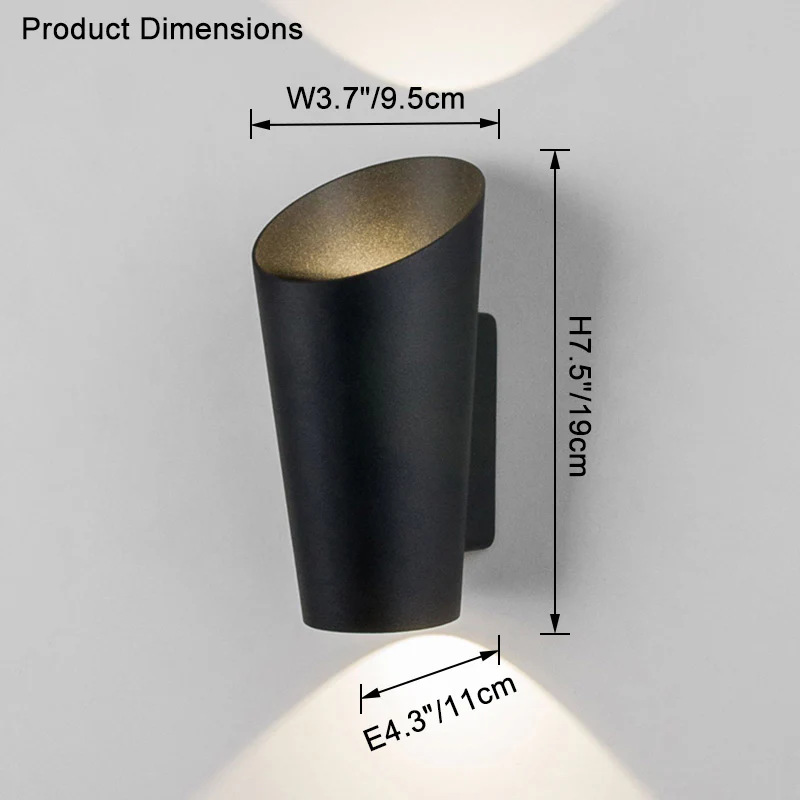 WOMO Cylinder Up Down Outdoor Wall Light-WM9139 - Image 24