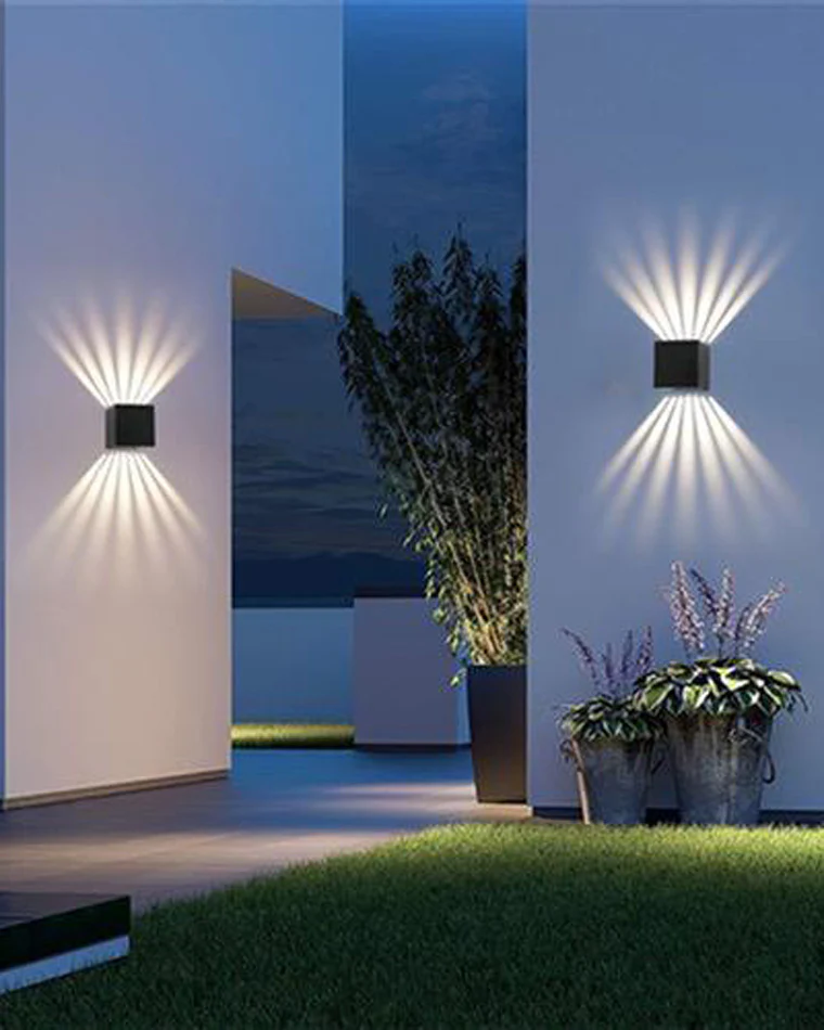 WOMO Square Outdoor Up Down Wall Light-WM9194 - Image 2