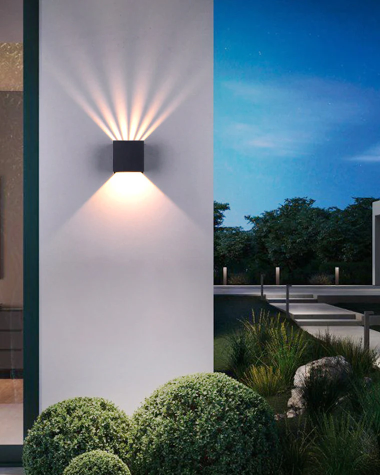 WOMO Square Outdoor Up Down Wall Light-WM9194 - Image 3