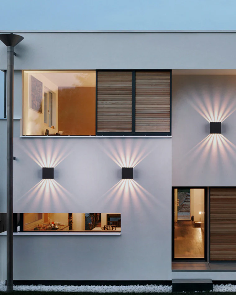 WOMO Square Outdoor Up Down Wall Light-WM9194 - Image 4