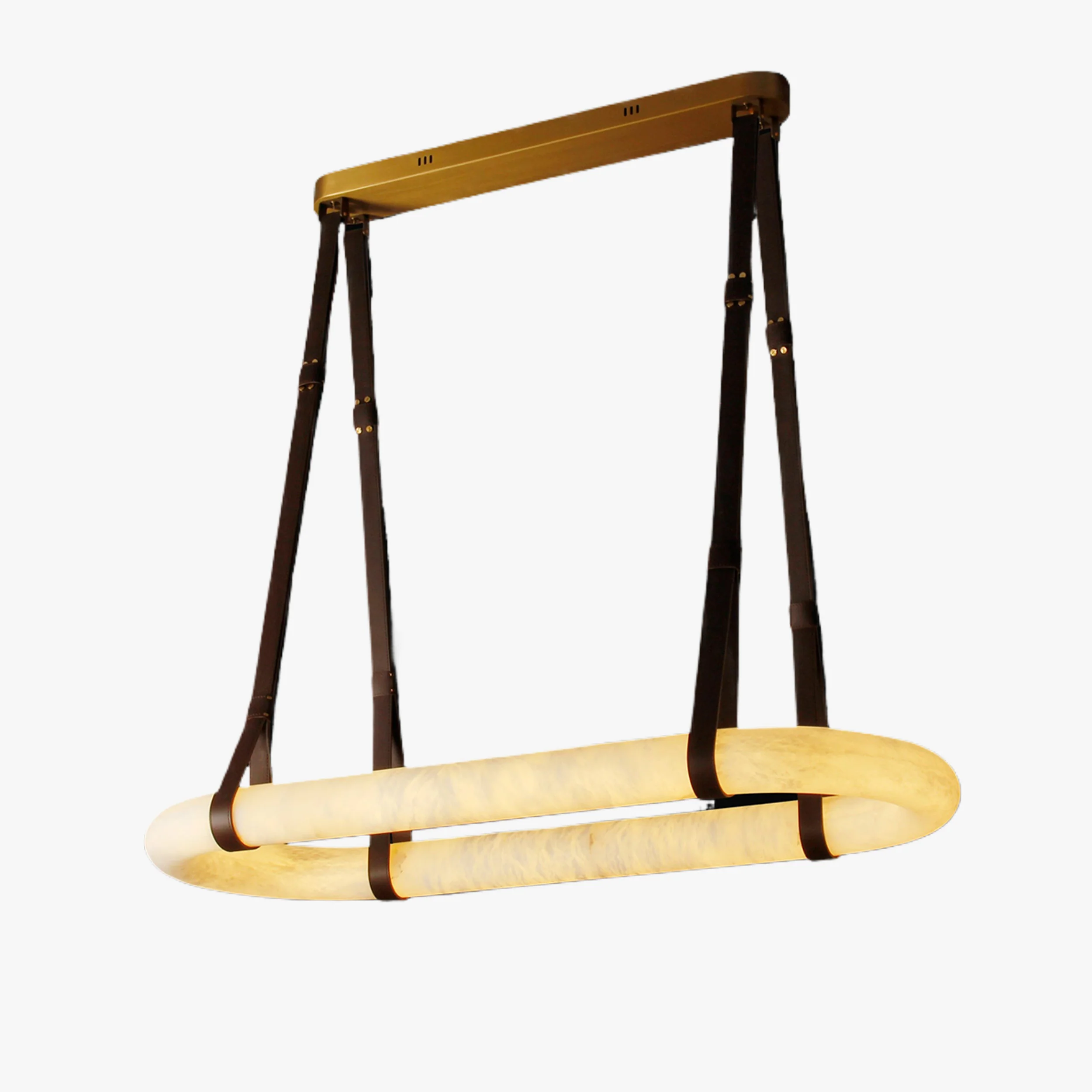 WOMO Oval Alabaster Chandelier-WM2871 - Image 14