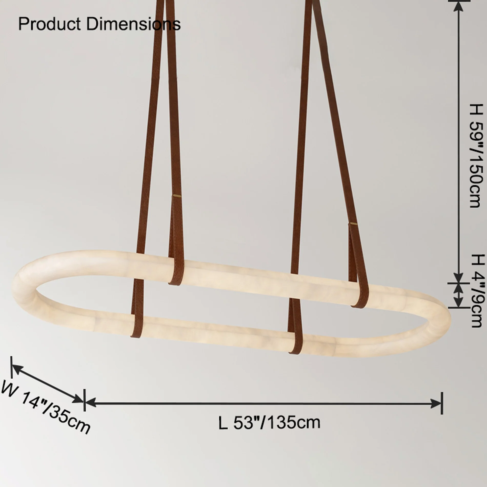 WOMO Oval Alabaster Chandelier-WM2871 - Image 19