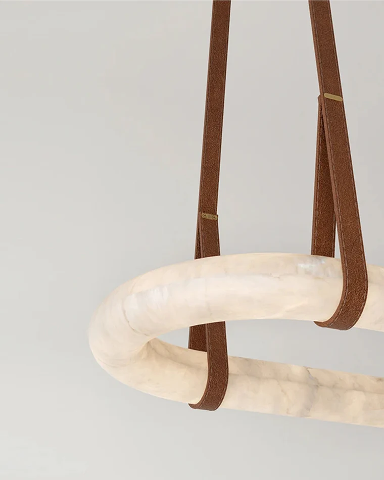 WOMO Oval Alabaster Chandelier-WM2871 - Image 8