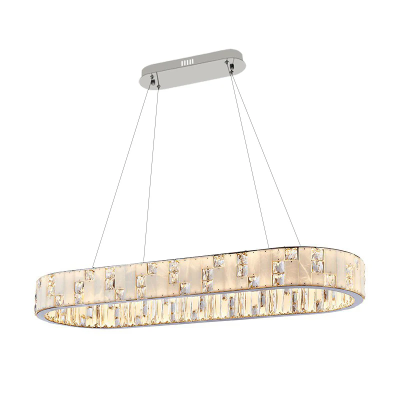 WOMO Oval Crystal Alabaster Chandelier-WM2739 - Image 13