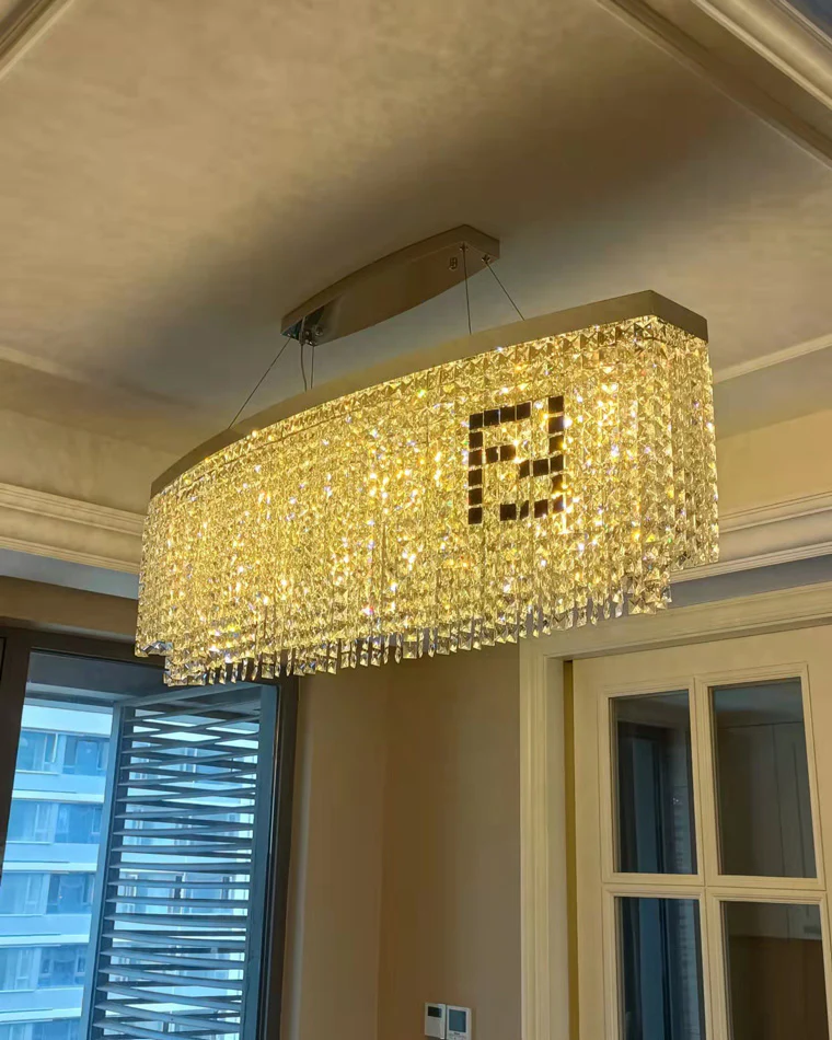 WOMO Oval Crystal Chandelier-WM2071b - Image 14