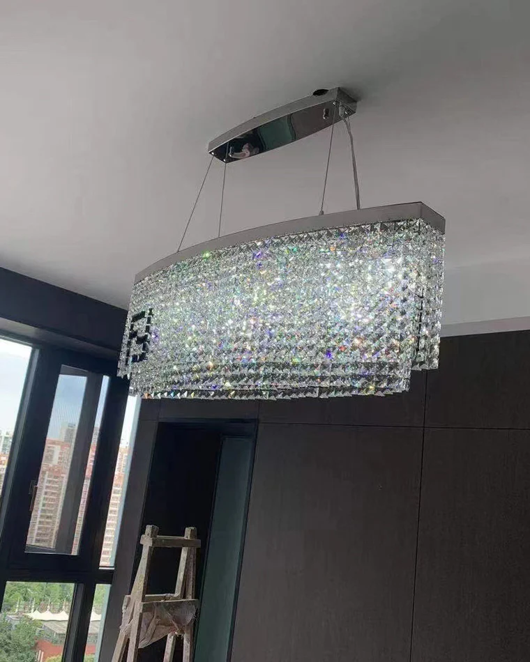 WOMO Oval Crystal Chandelier-WM2071b - Image 15