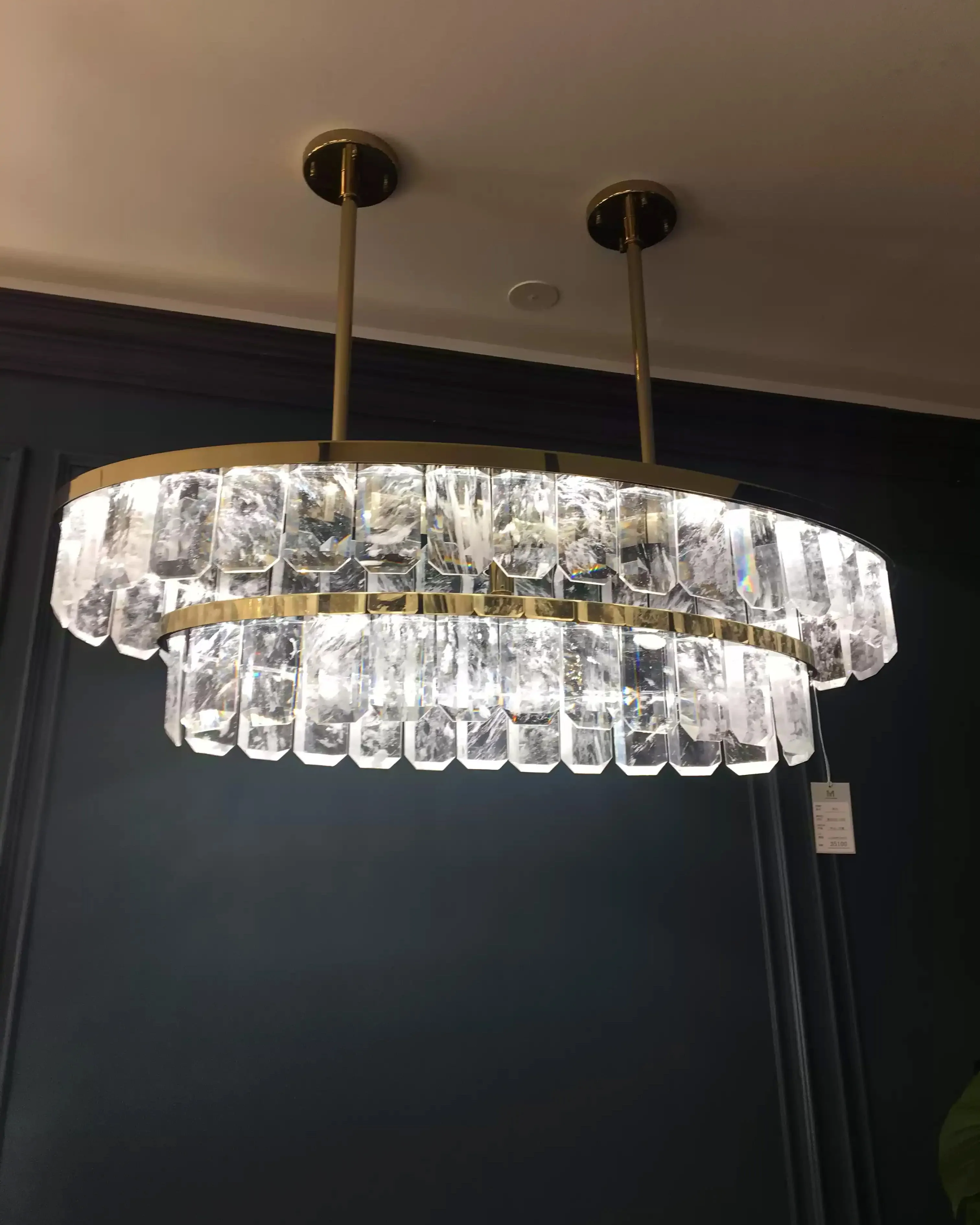 WOMO Long Oval Crystal Chandelier-WM2541 - Image 5
