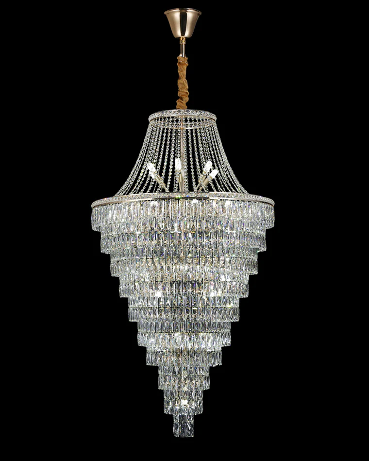 WOMO Oversized Gold Crystal Chandelier-WM2379 - Image 15