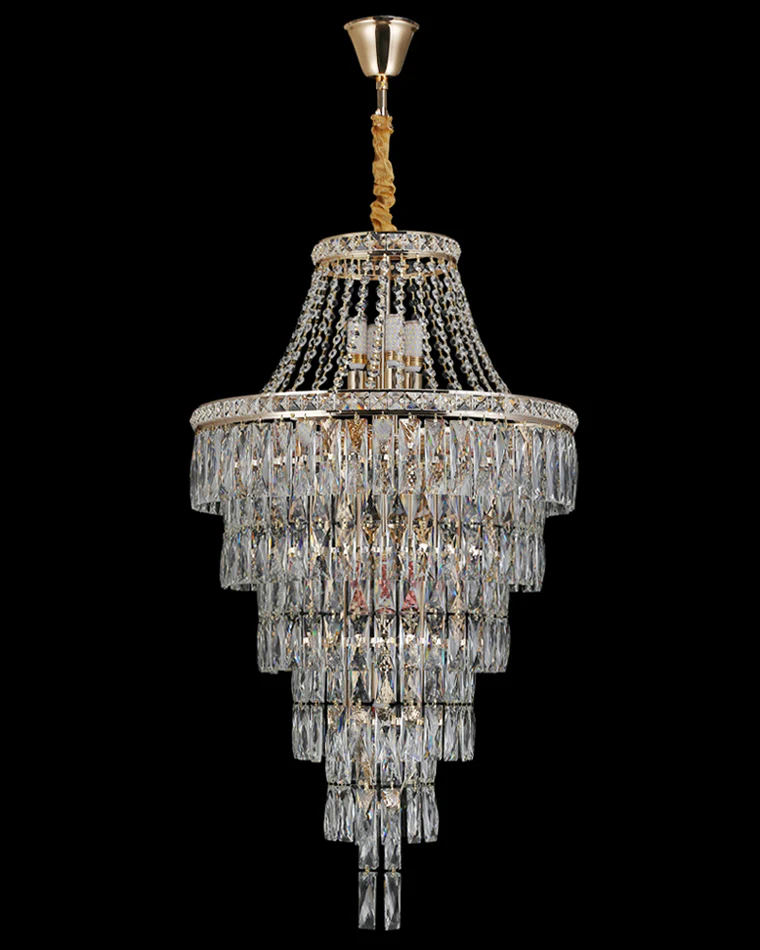 WOMO Oversized Gold Crystal Chandelier-WM2379 - Image 17