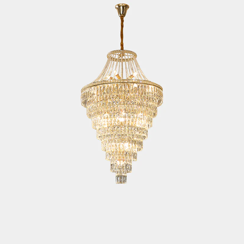WOMO Oversized Gold Crystal Chandelier-WM2379 - Image 23
