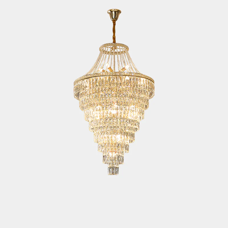 WOMO Oversized Gold Crystal Chandelier-WM2379 - Image 25