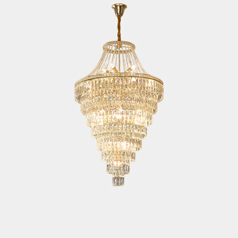 WOMO Oversized Gold Crystal Chandelier-WM2379 - Image 29