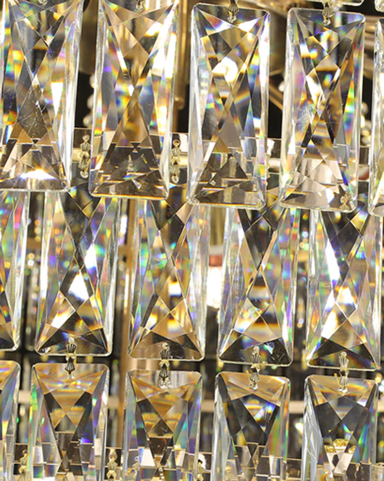 WOMO Oversized Gold Crystal Chandelier-WM2379 - Image 9