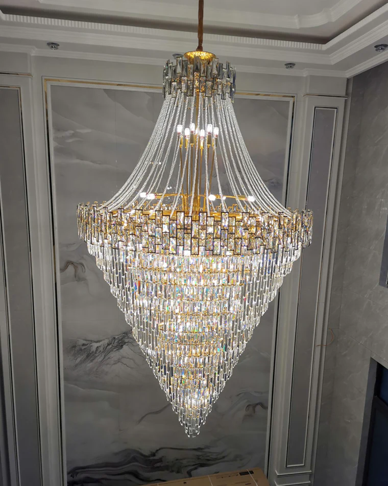WOMO Massive Tiered Crystal Chandelier-WM2380 - Image 10
