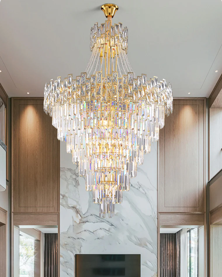 WOMO Massive Tiered Crystal Chandelier-WM2380 - Image 11