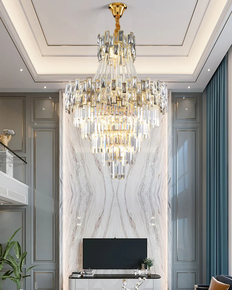 WOMO Massive Tiered Crystal Chandelier-WM2380 - Image 14