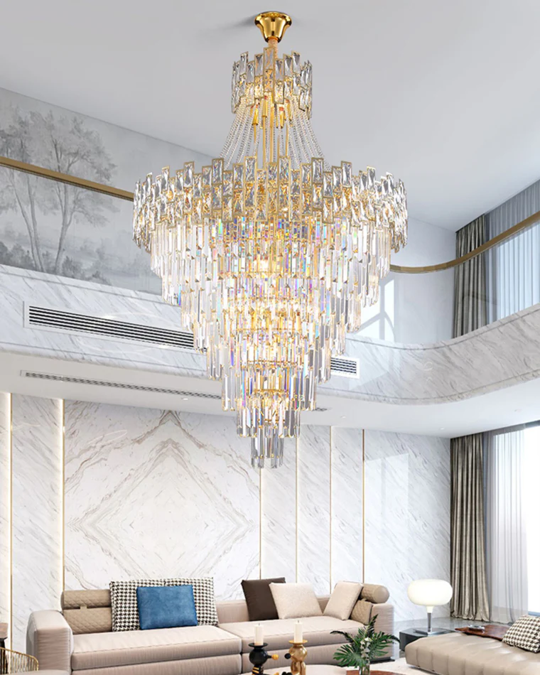 WOMO Massive Tiered Crystal Chandelier-WM2380 - Image 15